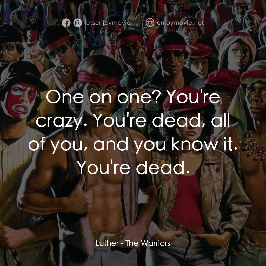 《殺神輓歌》經典台詞：Luther:  One on one? You're crazy. You're  ...