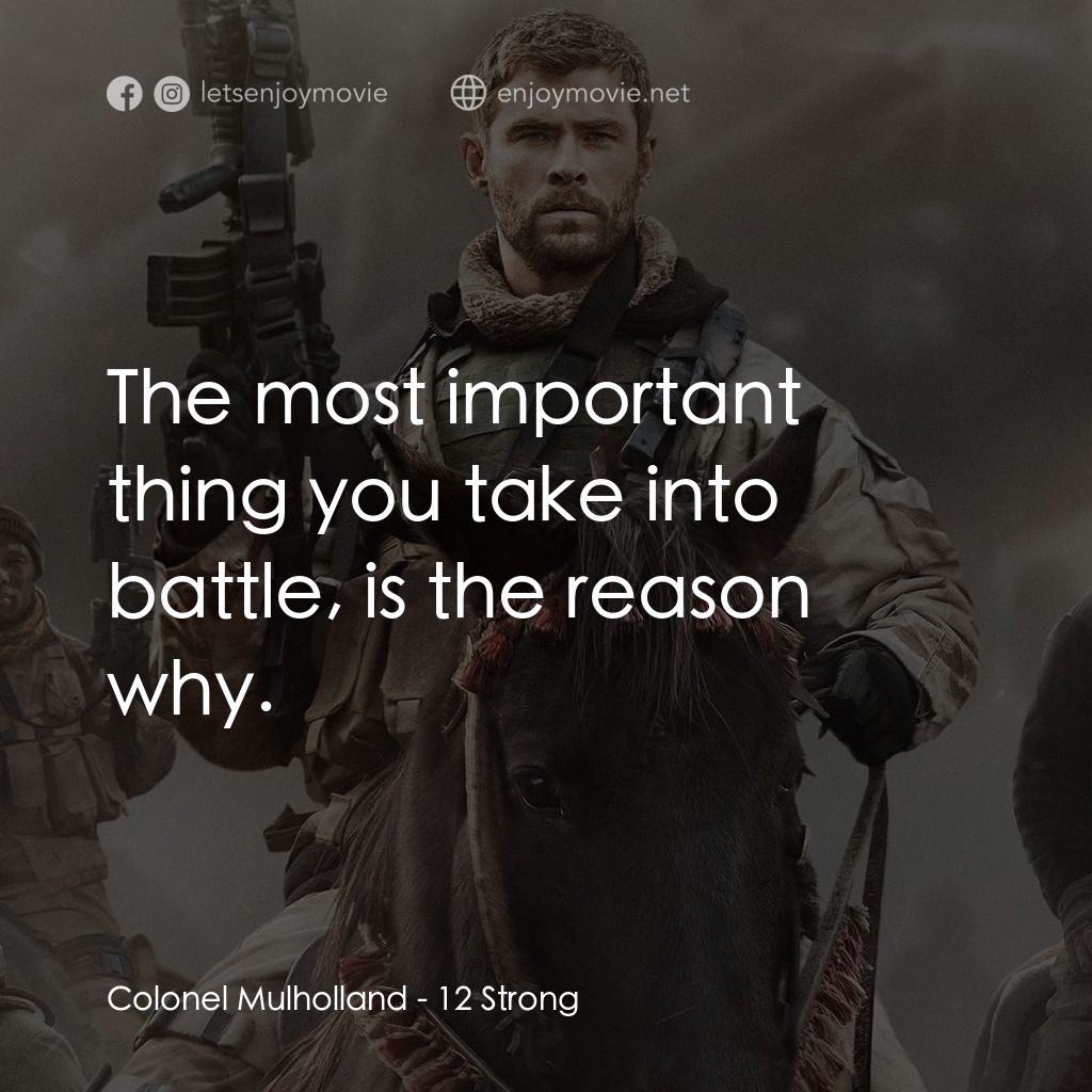 《12壯士》經典台詞：Colonel Mulholland: The most important thing you t ...