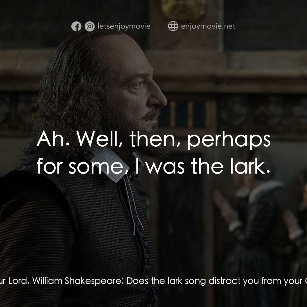 莎士比亞之光電影對白：John Hall:  I joy to see you dig, sir. At last, given up on your plays to distrac