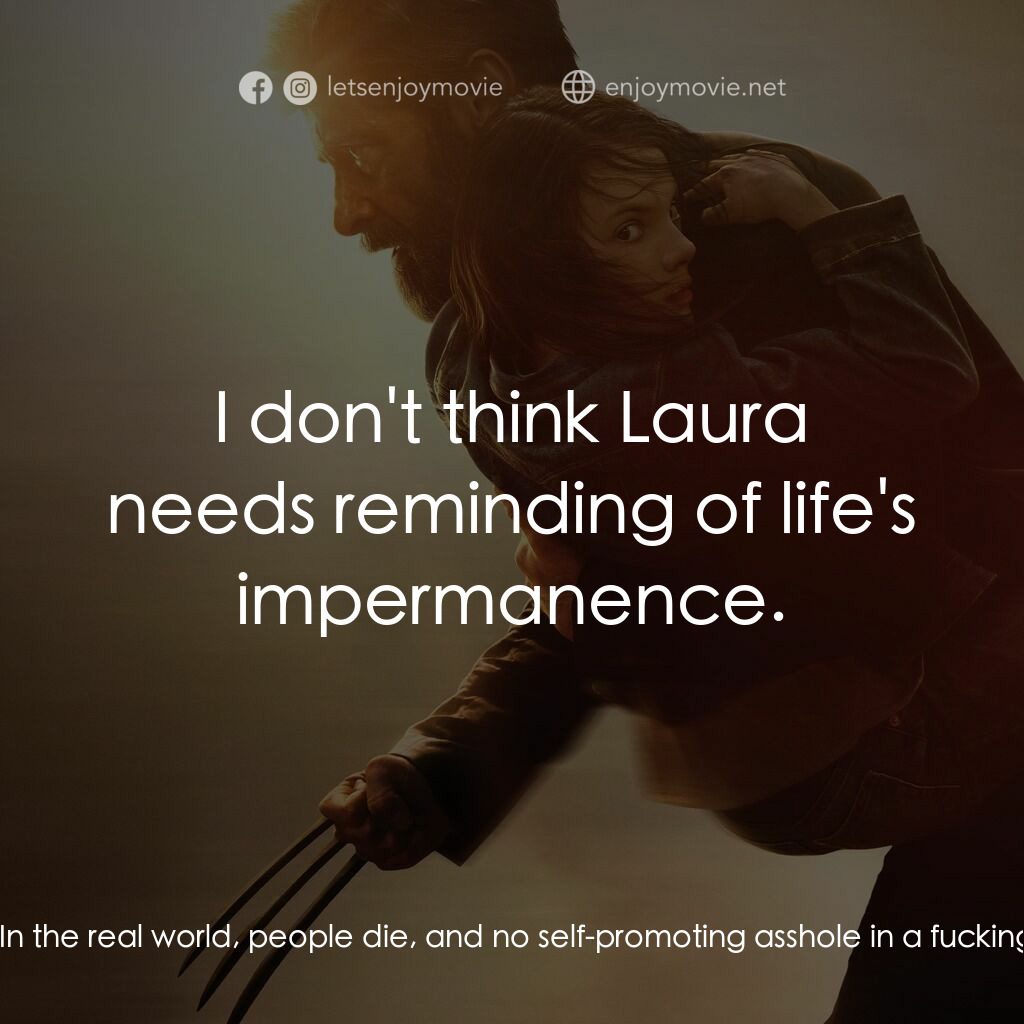 盧根電影對白：Logan:  You read these in your spare time? Logan:  Oh yeah, Charles, we got ourse