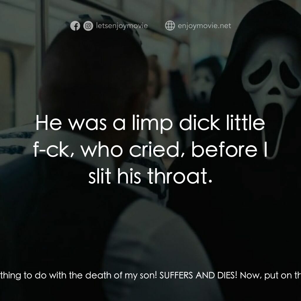 奪命狂呼 6電影對白：Sam Carpenter:  What happens next? What, after you're done with us, what, you jus