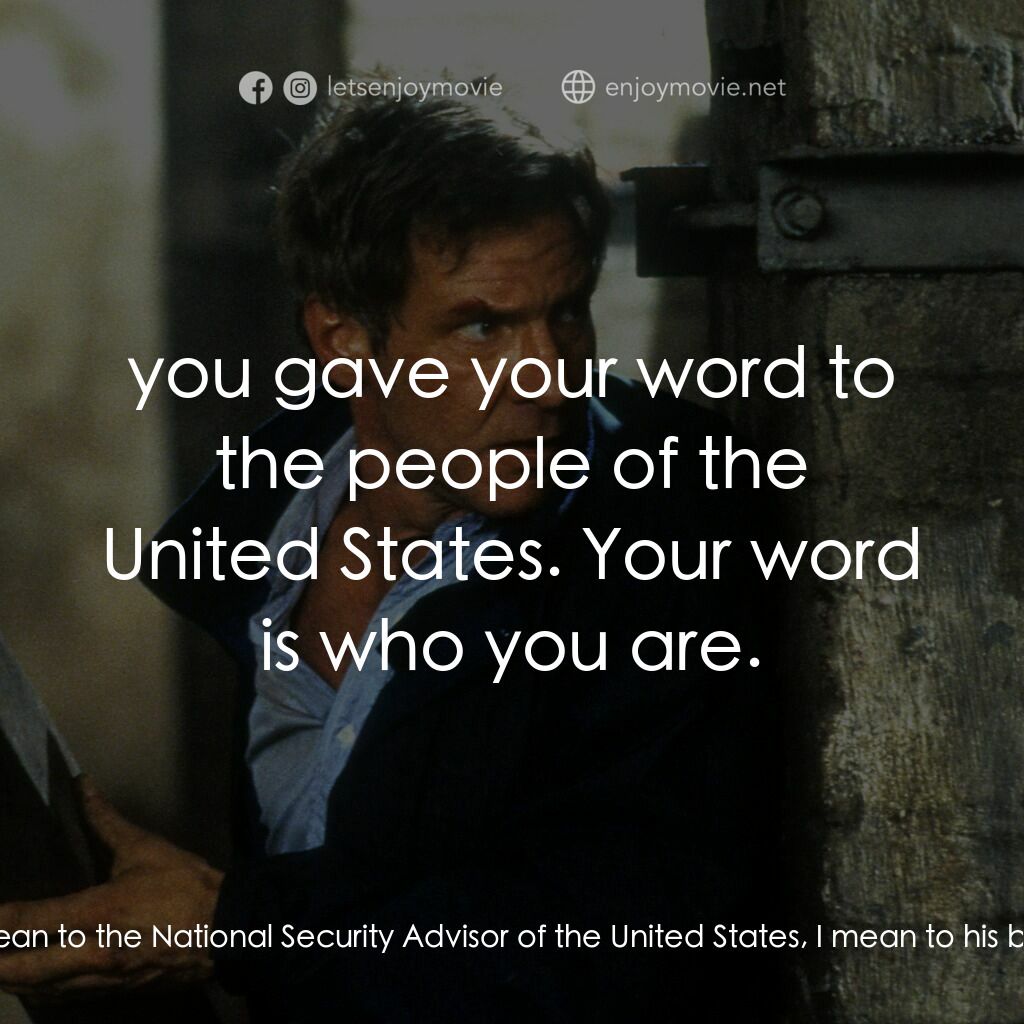 燃眉追擊電影對白：Admiral Greer:  You took an oath, if you recall, when you first came to work for 