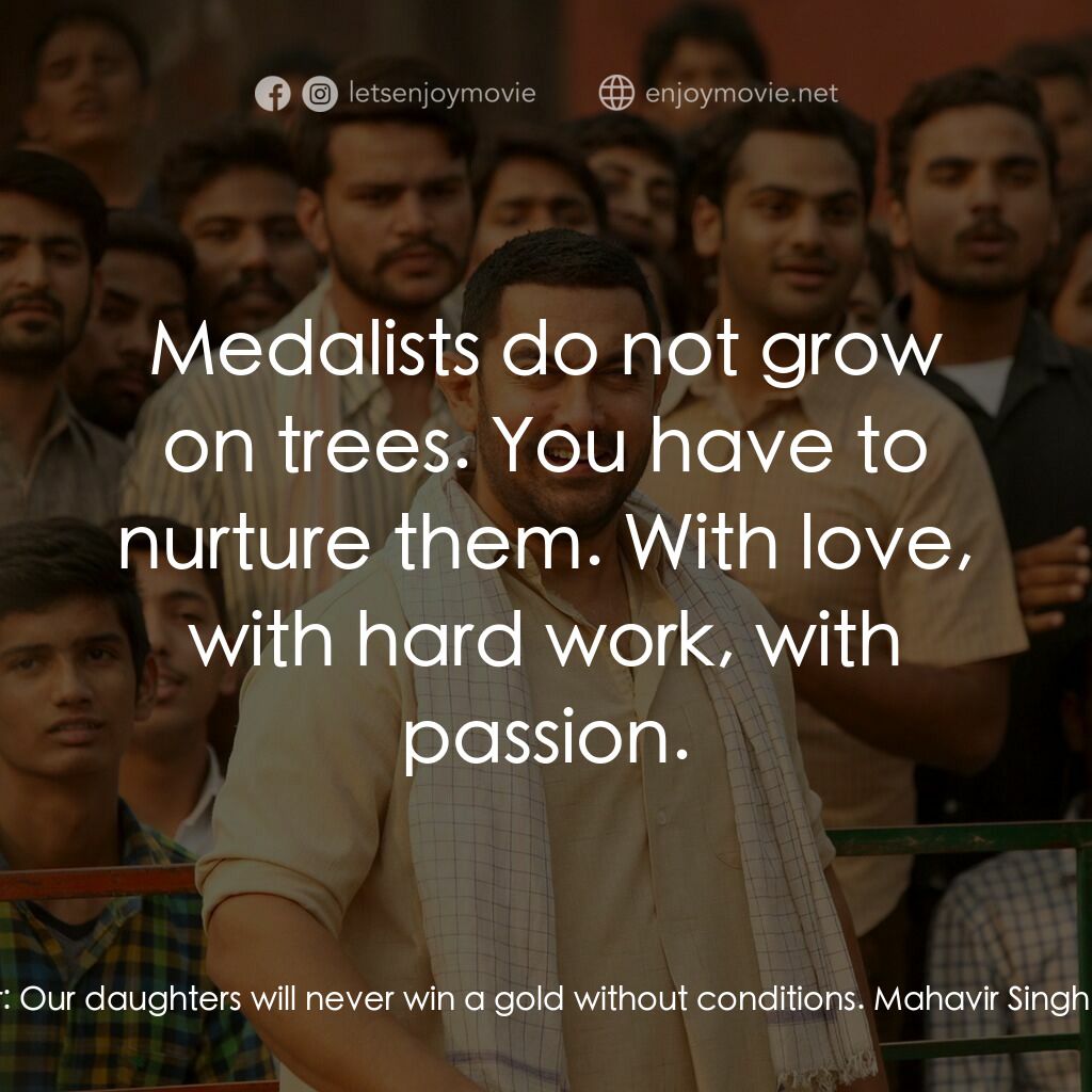 《我的冠軍女兒》經典台詞：Mahavir's Brother:  Our daughters will never w ...