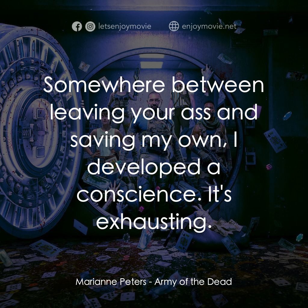 《不死喪軍》經典台詞：Marianne Peters: Somewhere between leaving your as ...
