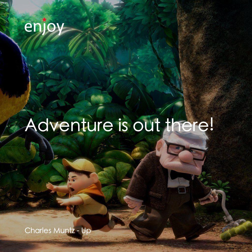 沖天救兵電影對白：Charles Muntz: Adventure is out there!