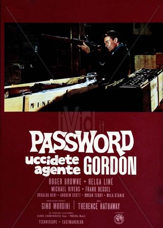 《Password: Kill Agent Gordon》電影海報