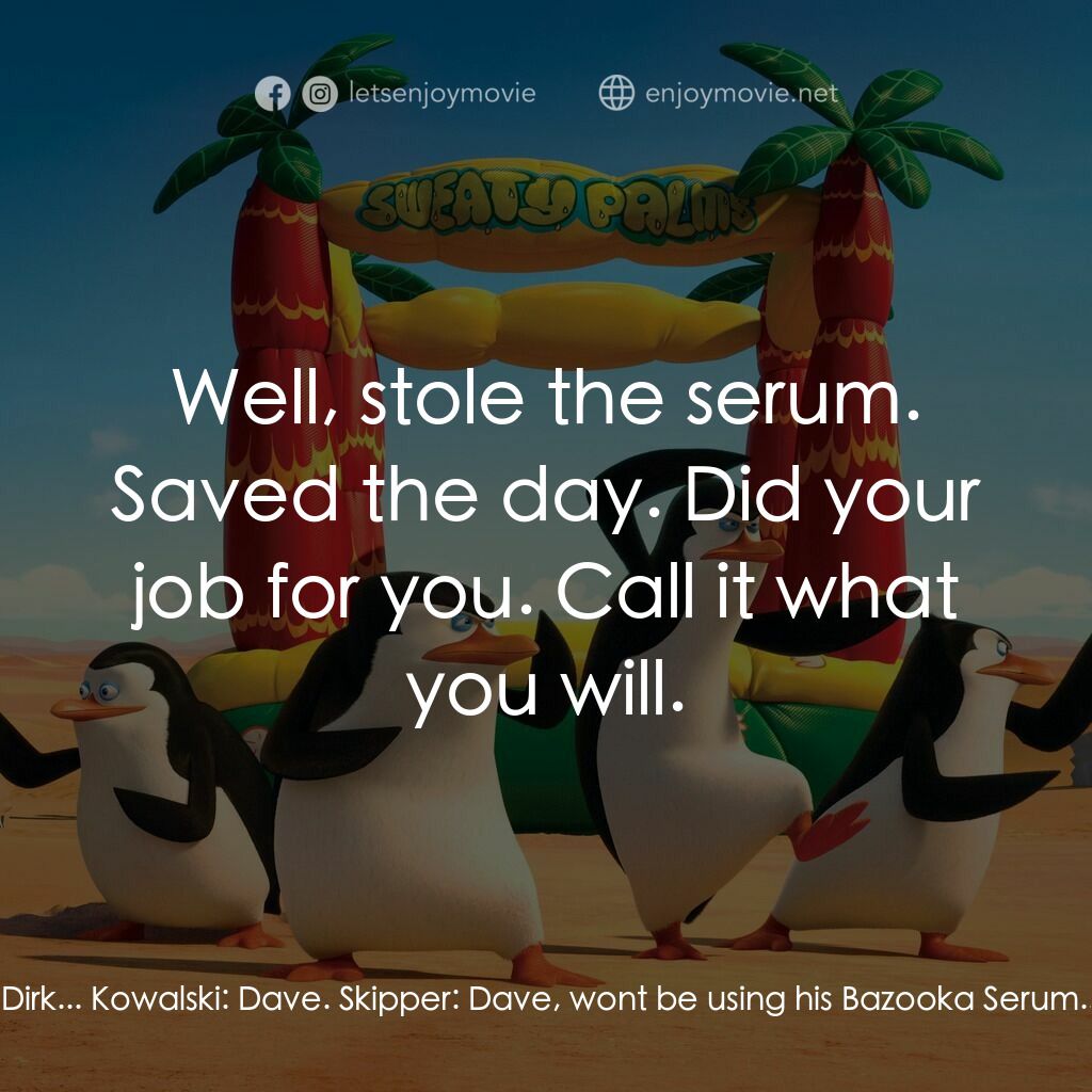 荒失失企鵝電影對白：Classified:  What you, of course, could not know is that Dr. Brine's laboratory i