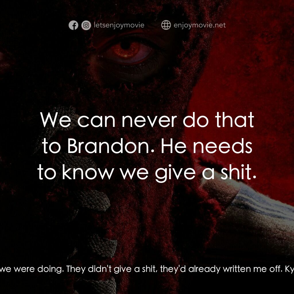 靈異乍現電影對白：Tori Breyer:  My parents knew exactly what we were doing. They didn't give a shit