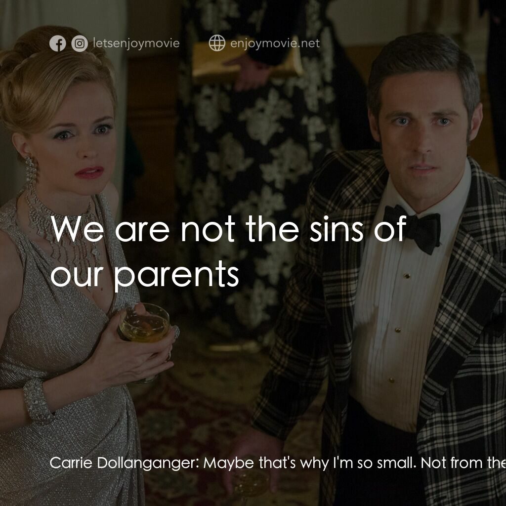 《風中的花瓣》經典台詞：Carrie Dollanganger:  Maybe that's why I'm ...