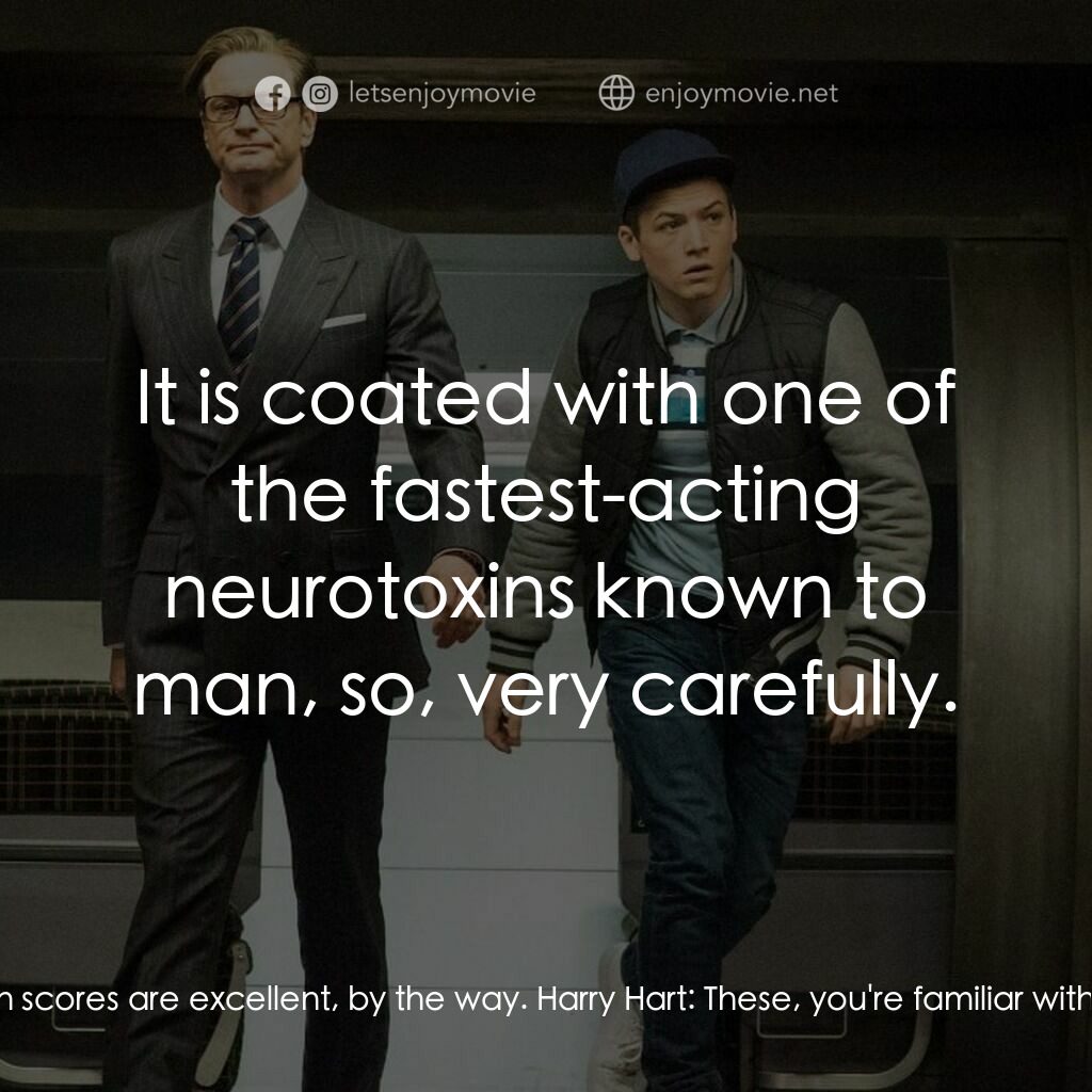 金牌特務電影對白：Gary 'Eggsy' Unwin:  So we going up or down? Harry Hart:  Neither. Gary 'Eggsy' U