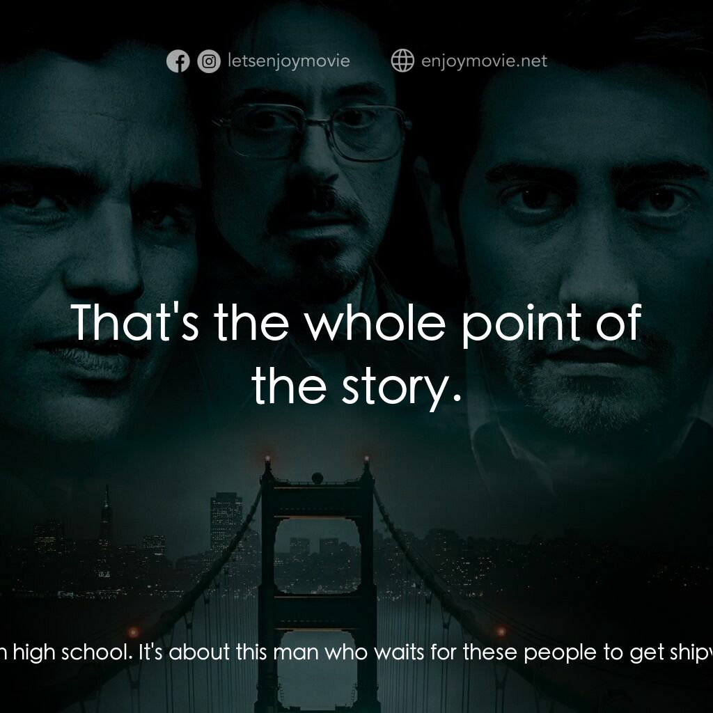 索命黃道帶電影對白：Arthur Leigh Allen:  Oh. 