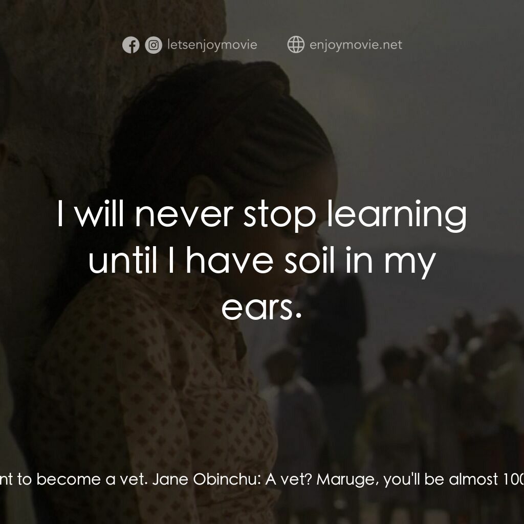 《我的八十後同學》經典台詞：Kimani Ng'ang'a Maruge:  I will continue l ...