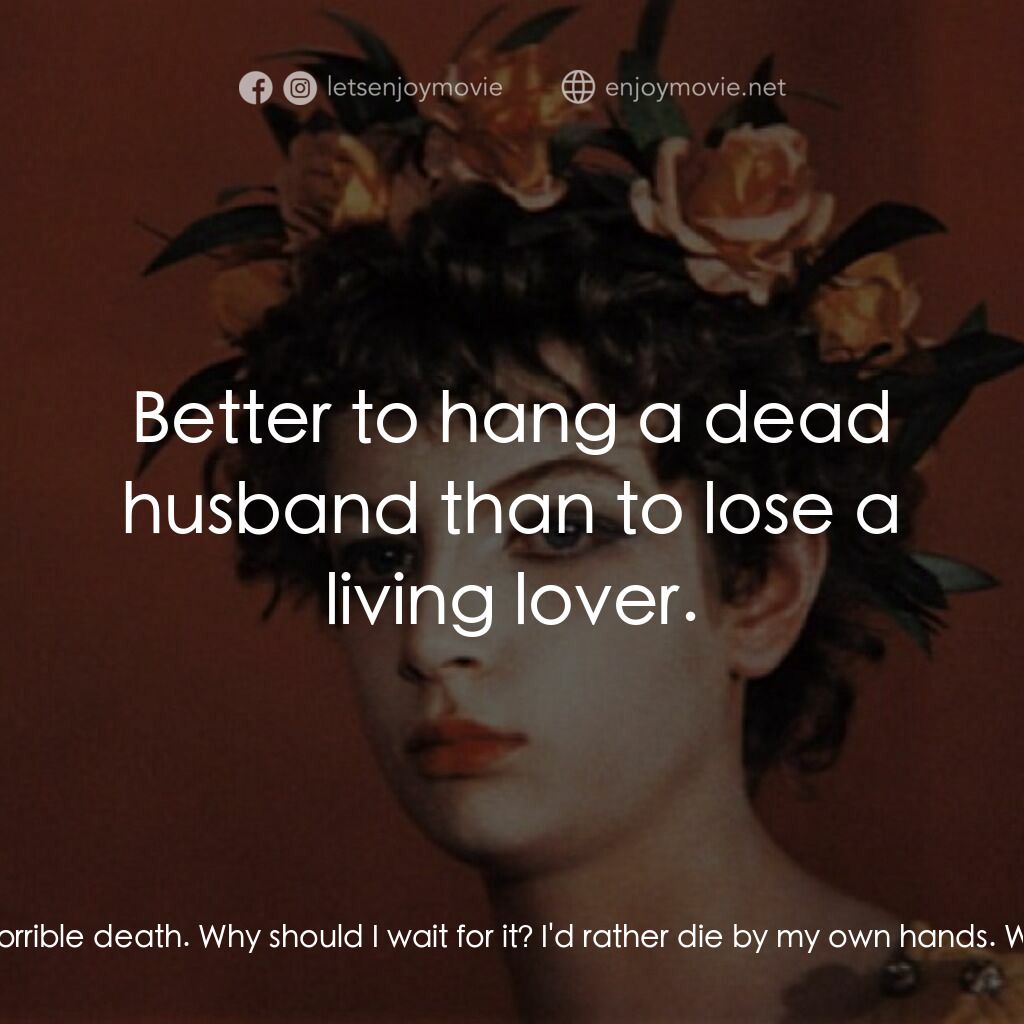 愛情神話電影對白：Soldier at Tomb:  They've stolen the hanged man! While I was with you, the thief'