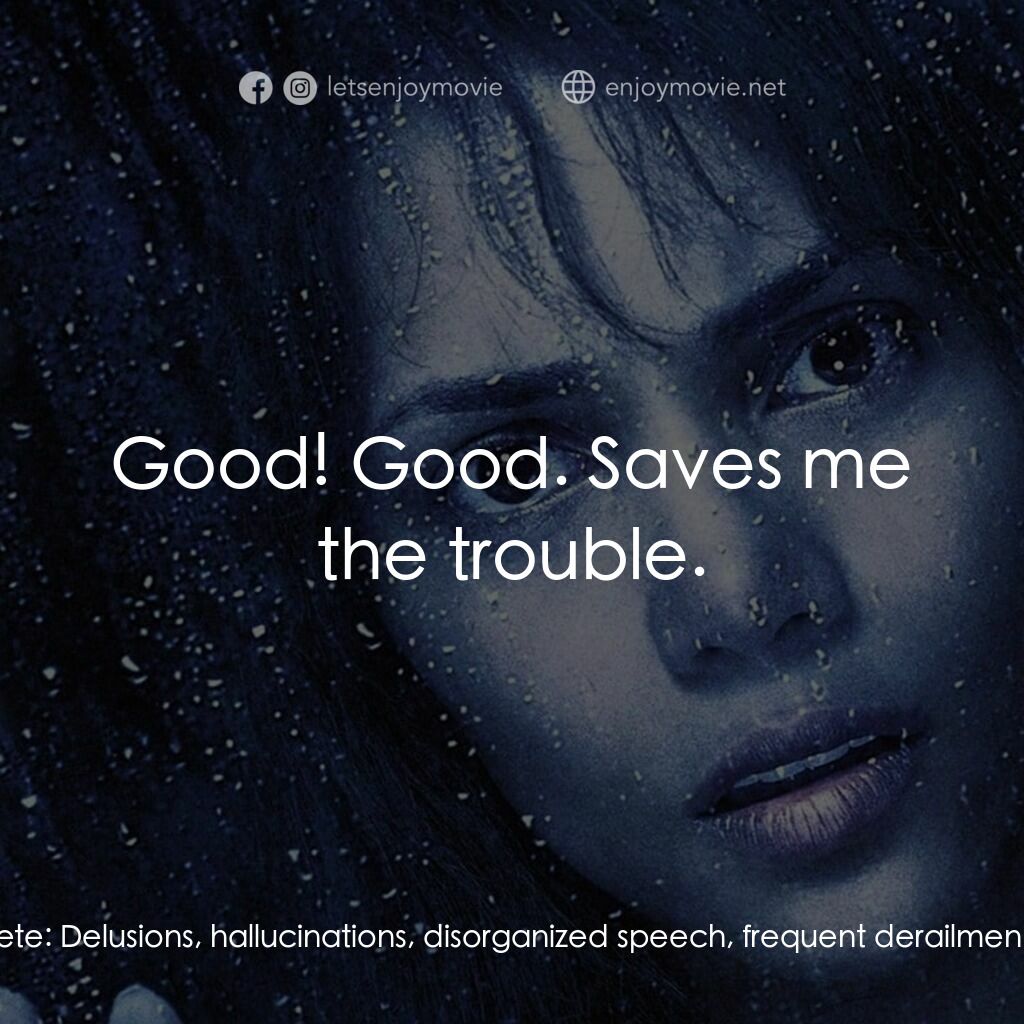 鬼影人電影對白：Miranda:  All I know is I saw this girl, and she's connected to me. How? I don't 