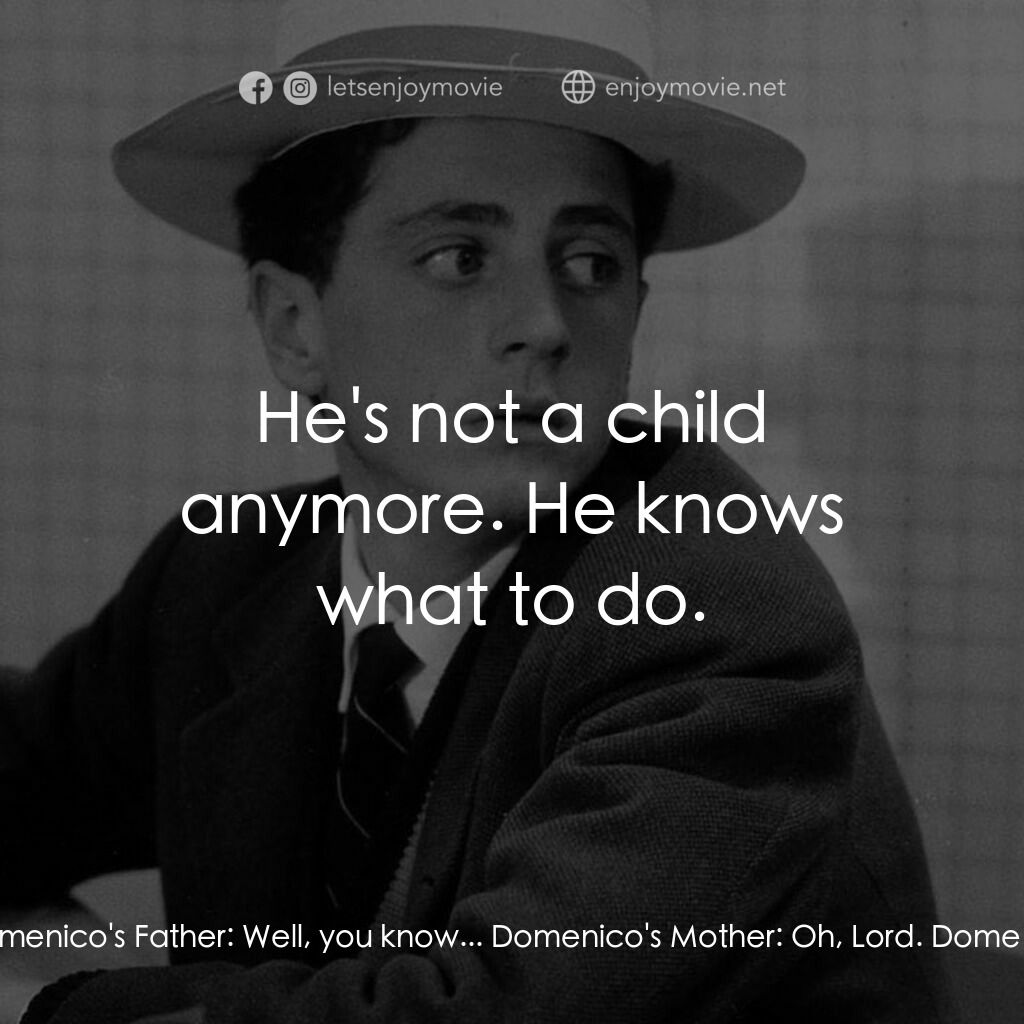 《初出茅廬》經典台詞：Domenico's Father:  Domenico. Domenico's M ...