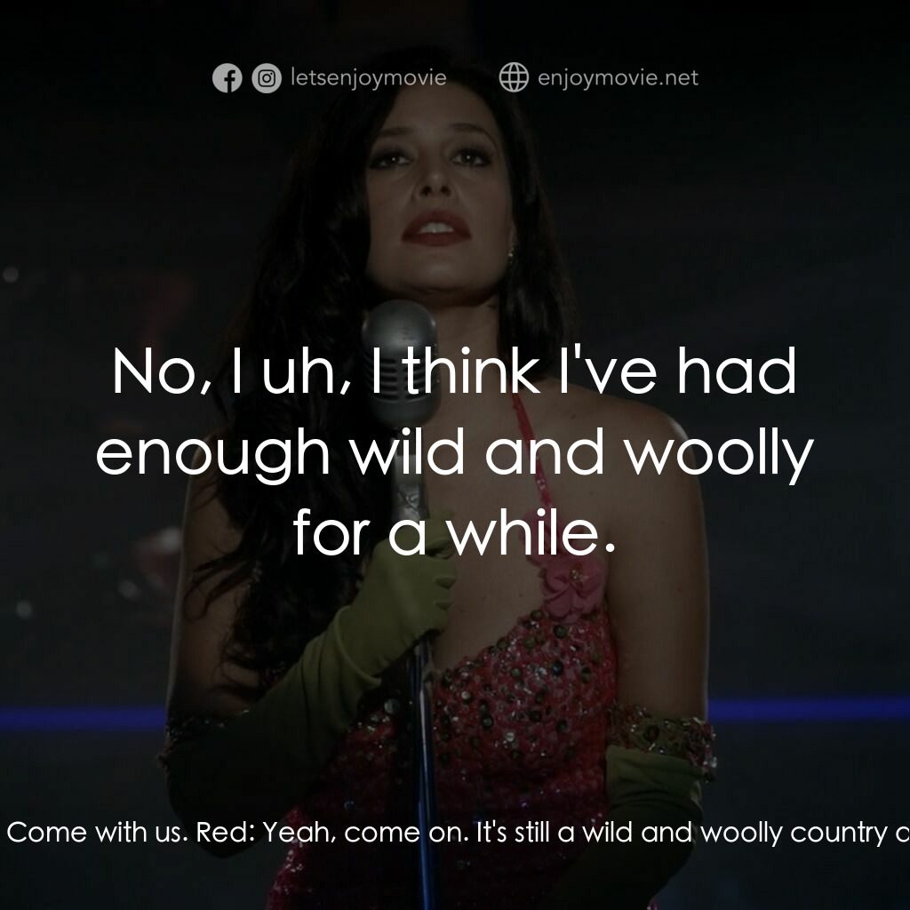 舊墨西哥一夜電影對白：Gally:  I'm glad for both of you. Really, I'm glad. Patty Wafers:  Come with us. 