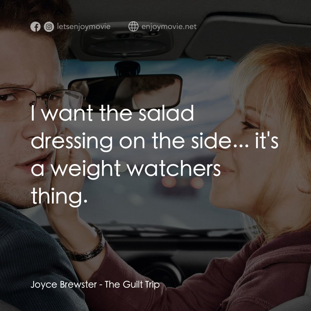 《衰仔駕到》經典台詞：Joyce Brewster: I want the salad dressing on the s ...