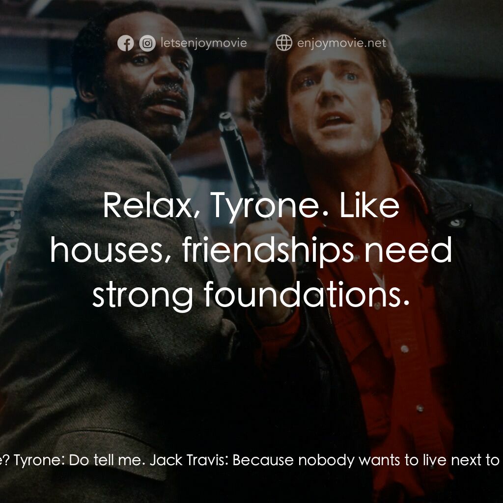 轟天炮第三集電影對白：Tyrone:  You sunk your money into this, all the way out here in the middle of the