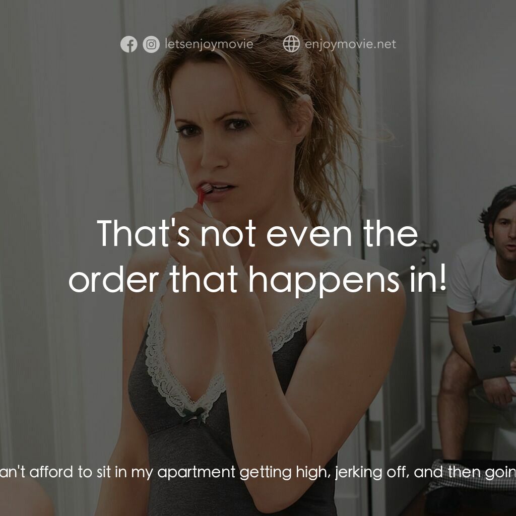 40 惑不惑電影對白：Pete:  Don't talk to me about responsibilities. I have a life. I have a family. I