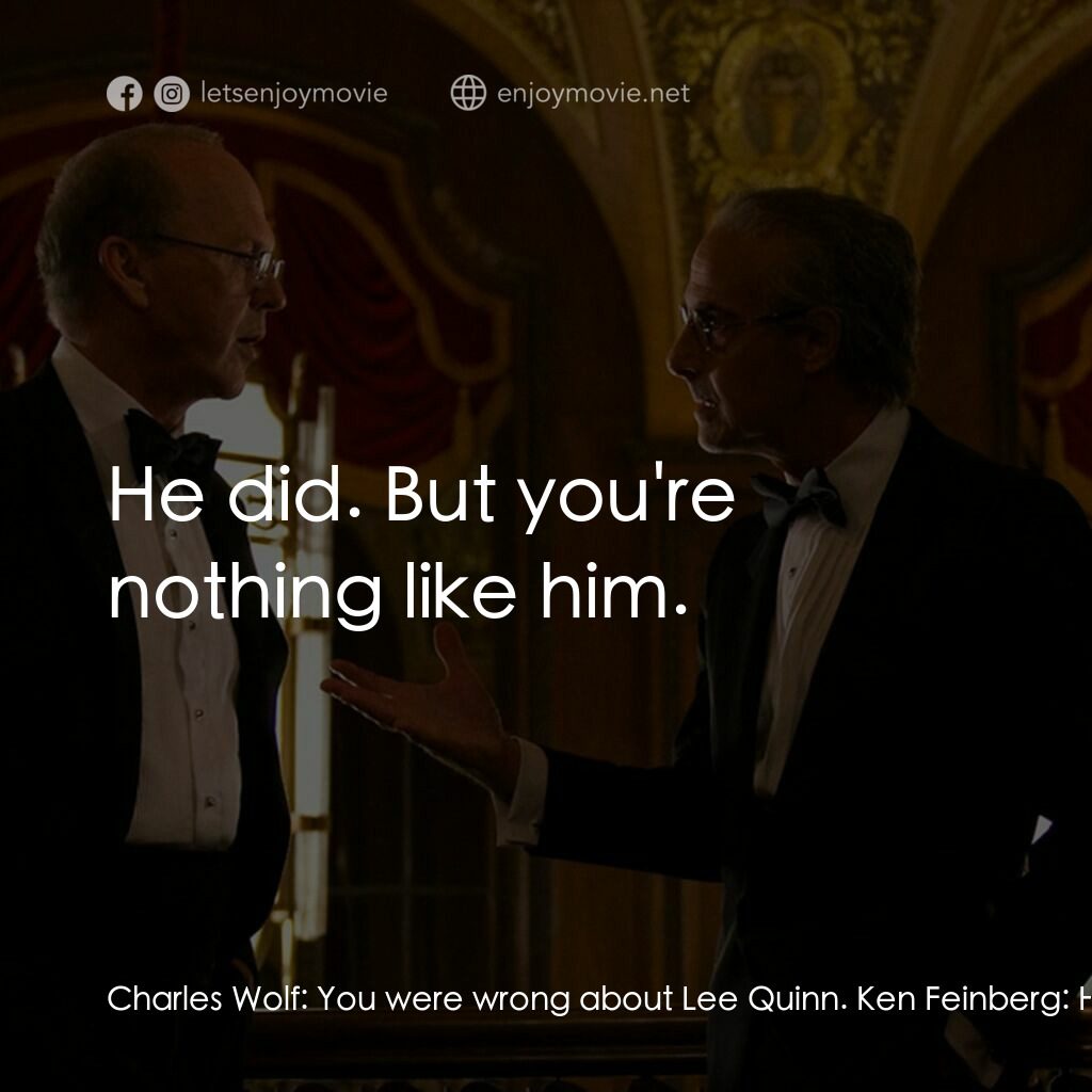 《911算命律師》經典台詞：Charles Wolf:  You were wrong about Lee Quinn. Ken ...