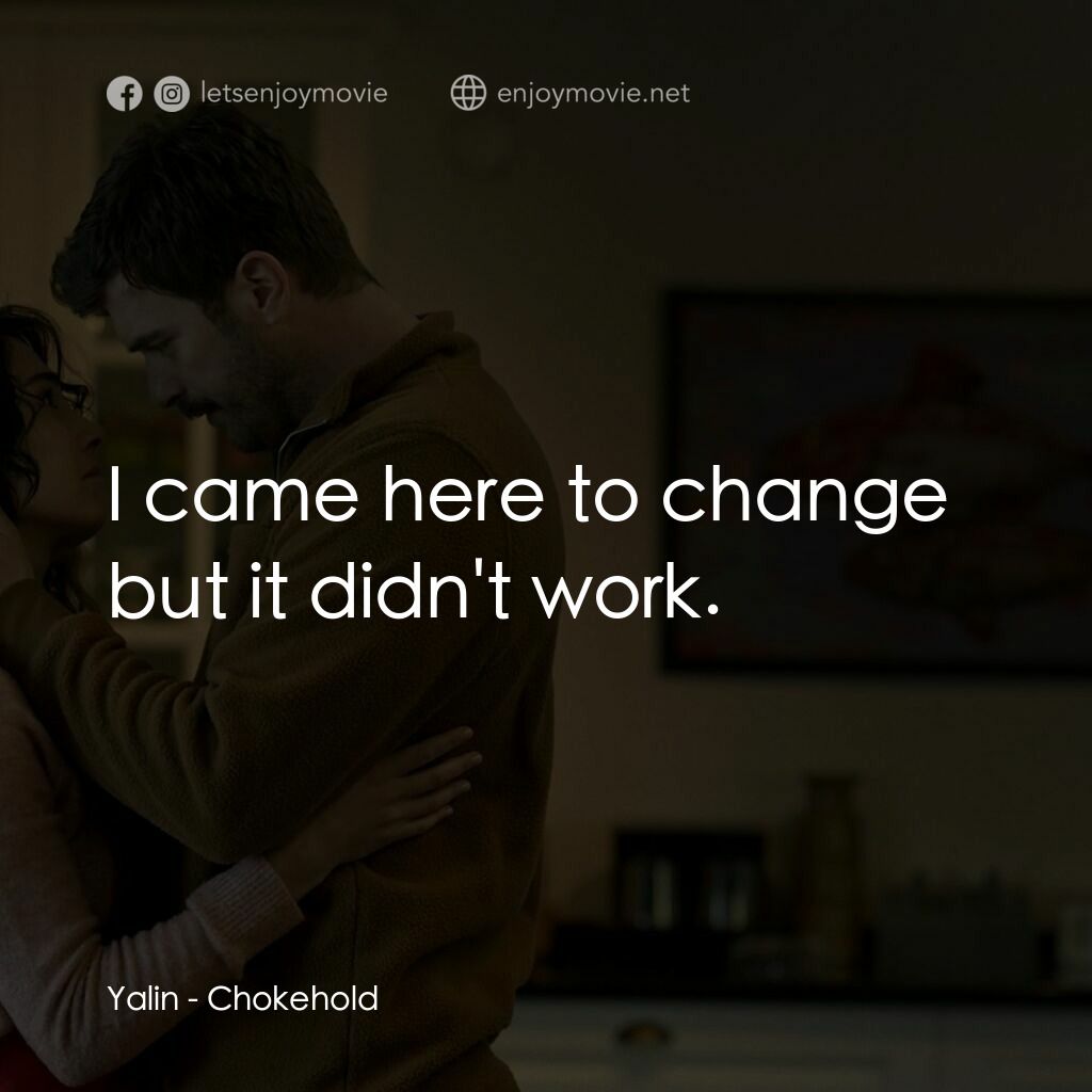 《愛琴海沒有空氣》經典台詞：Yalin: I came here to change but it didn't wor ...