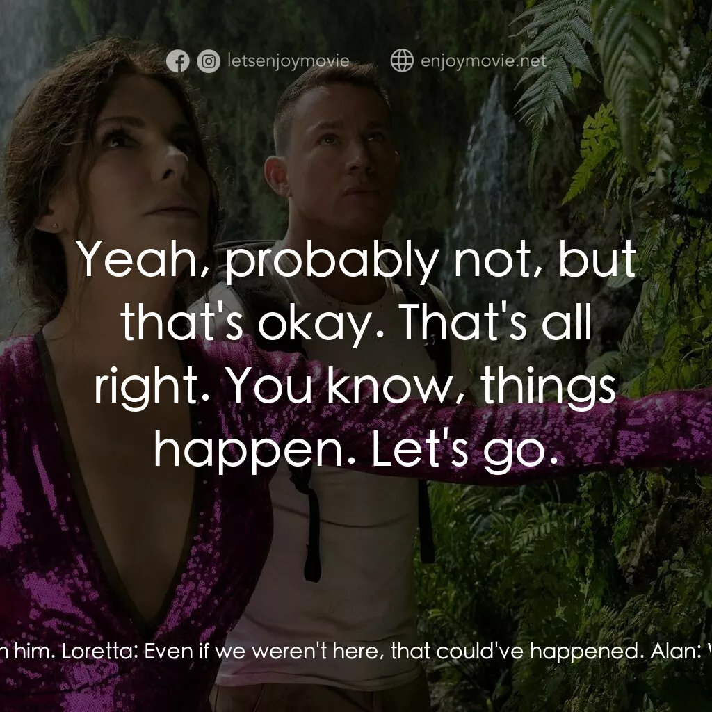 失驚無神闖謎城電影對白：Alan:  That was different than I had in my head. I just wanted to stop them. Lore