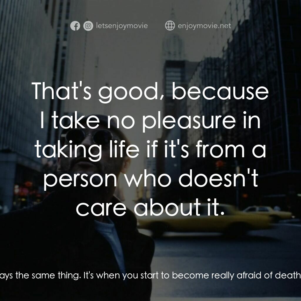 這個殺手不太冷電影對白：Mathilda:  You killed my brother. Stansfield:  I'm sorry. And you want to join hi