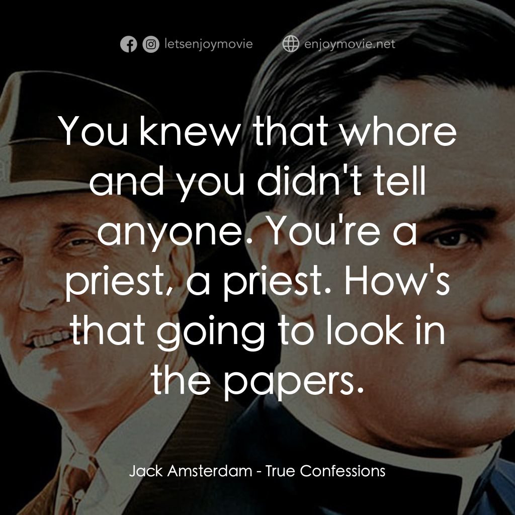 《叛我心鎖》經典台詞：Jack Amsterdam: You knew that whore and you didn&# ...