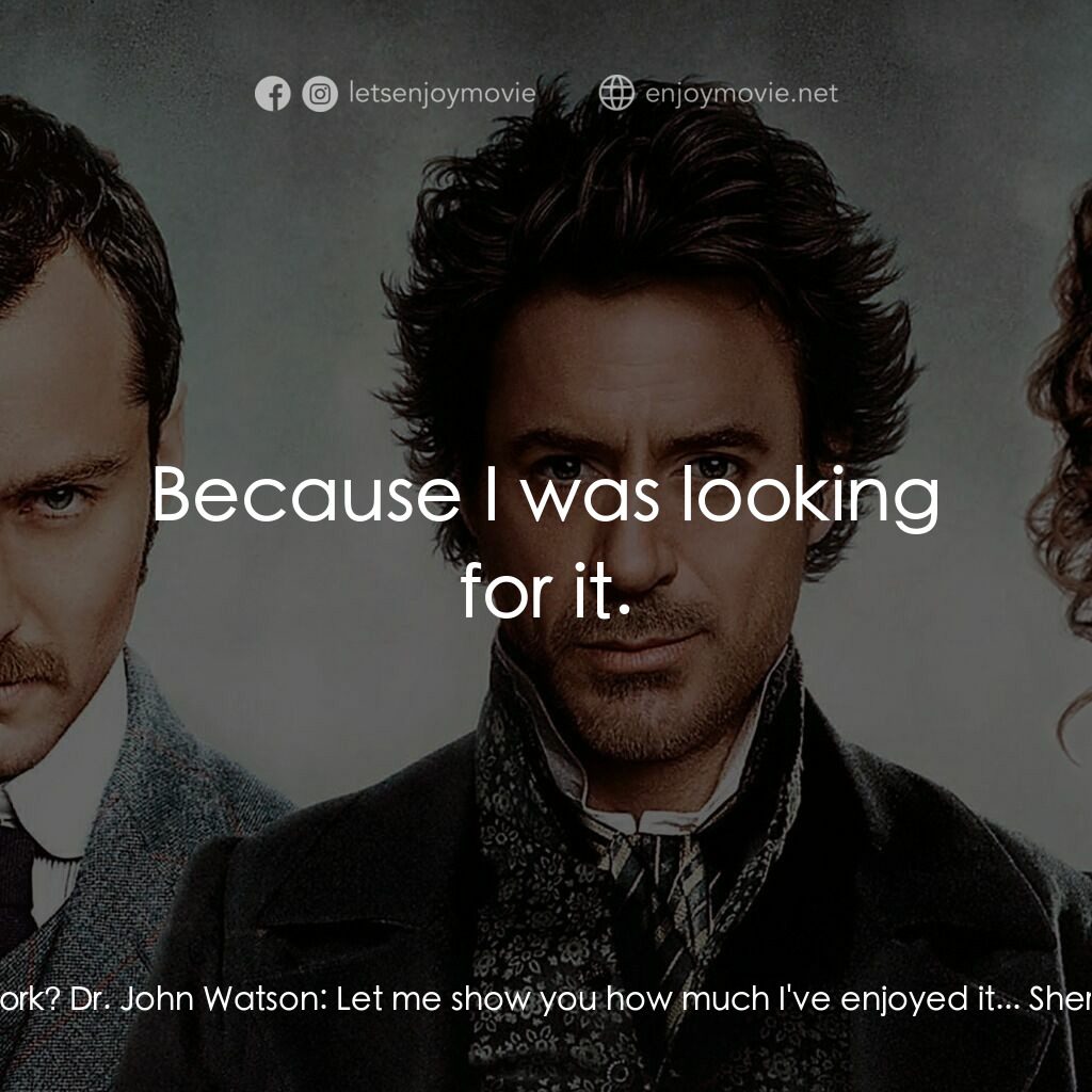神探福爾摩斯電影對白：Lord Blackwood:  Sherlock Holmes... and his loyal dog. Tell me, Doctor, as a medi