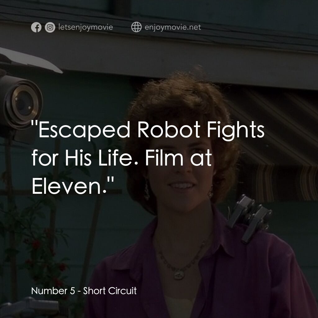 霹靂五號電影對白：Number 5:  