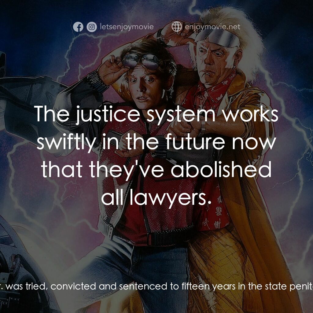回到未來II電影對白：Marty McFly:  