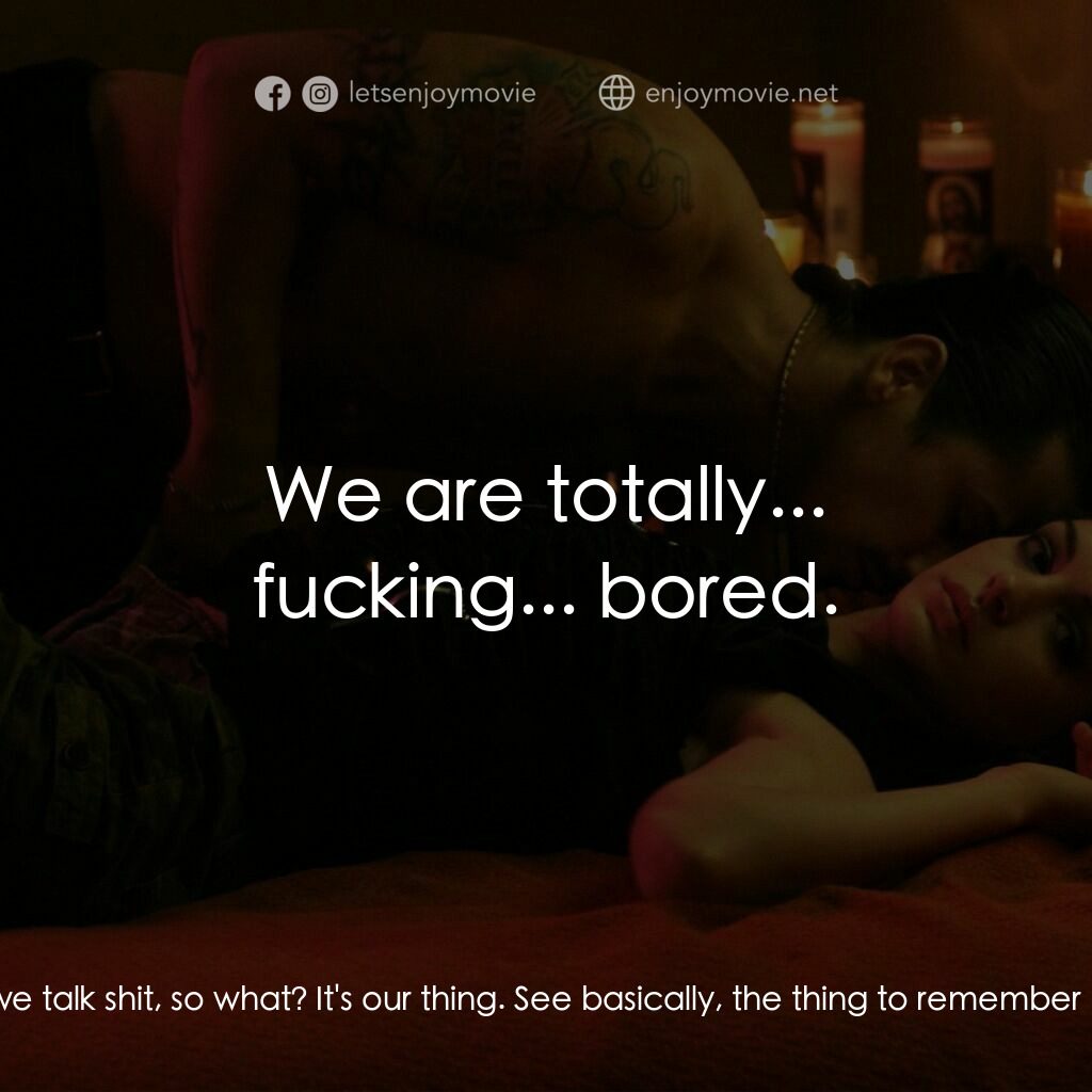 玩命派對電影對白：Allison:  Inside the circle and out, we live very sheltered lives... So we dress 