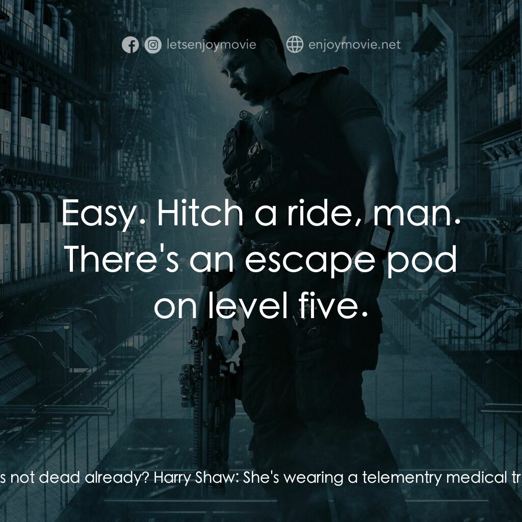 拯救太空1號電影對白：Snow:  So, how many prisoners exactly? Langral:  497. Mainly rapists and murderer