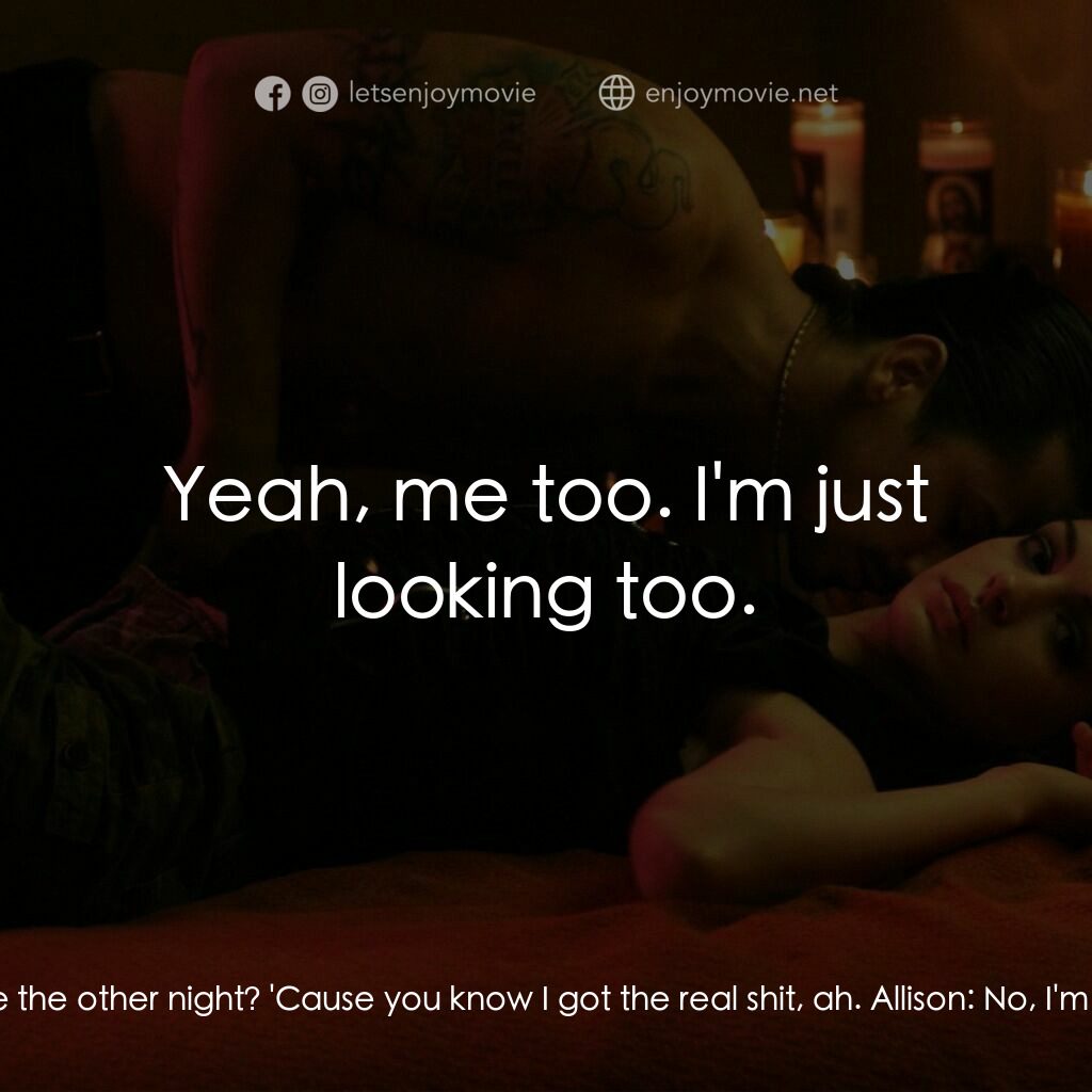 玩命派對電影對白：Hector:  So you shopping like the other night? 'Cause you know I got the real shi