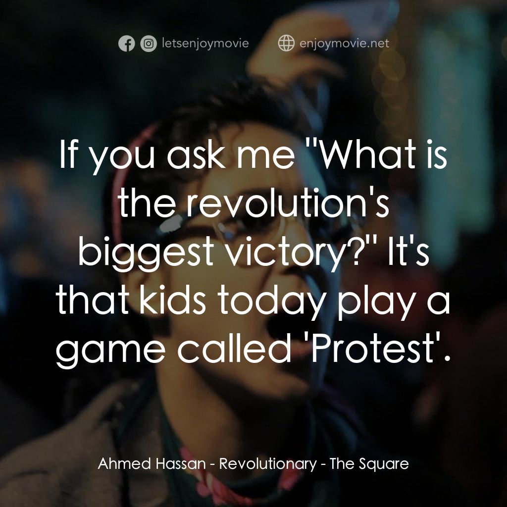 埃及廣場電影對白：Ahmed Hassan - Revolutionary: If you ask me 