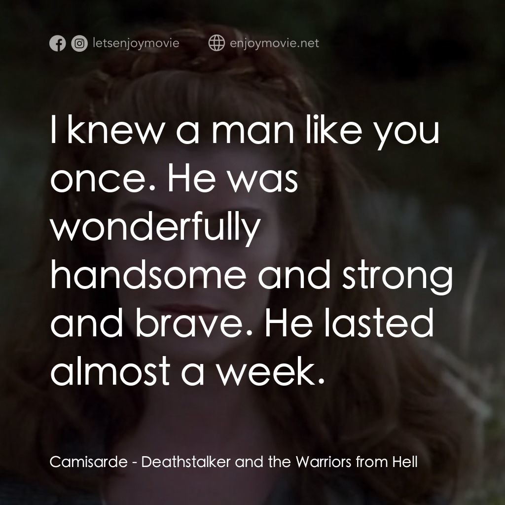 《聖劍屠魔 3》經典台詞：Camisarde: I knew a man like you once. He was wond ...