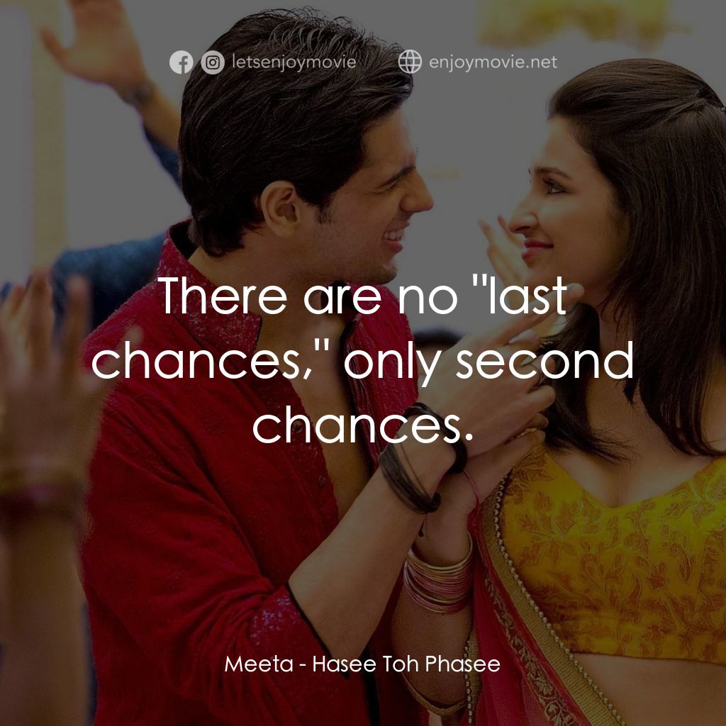 無意搶新郎電影對白：Meeta: There are no 