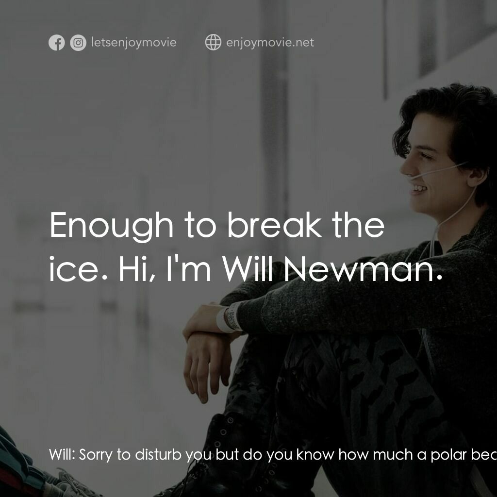 《愛上觸不到的你》經典台詞：Will:  Sorry to disturb you but do you know how mu ...