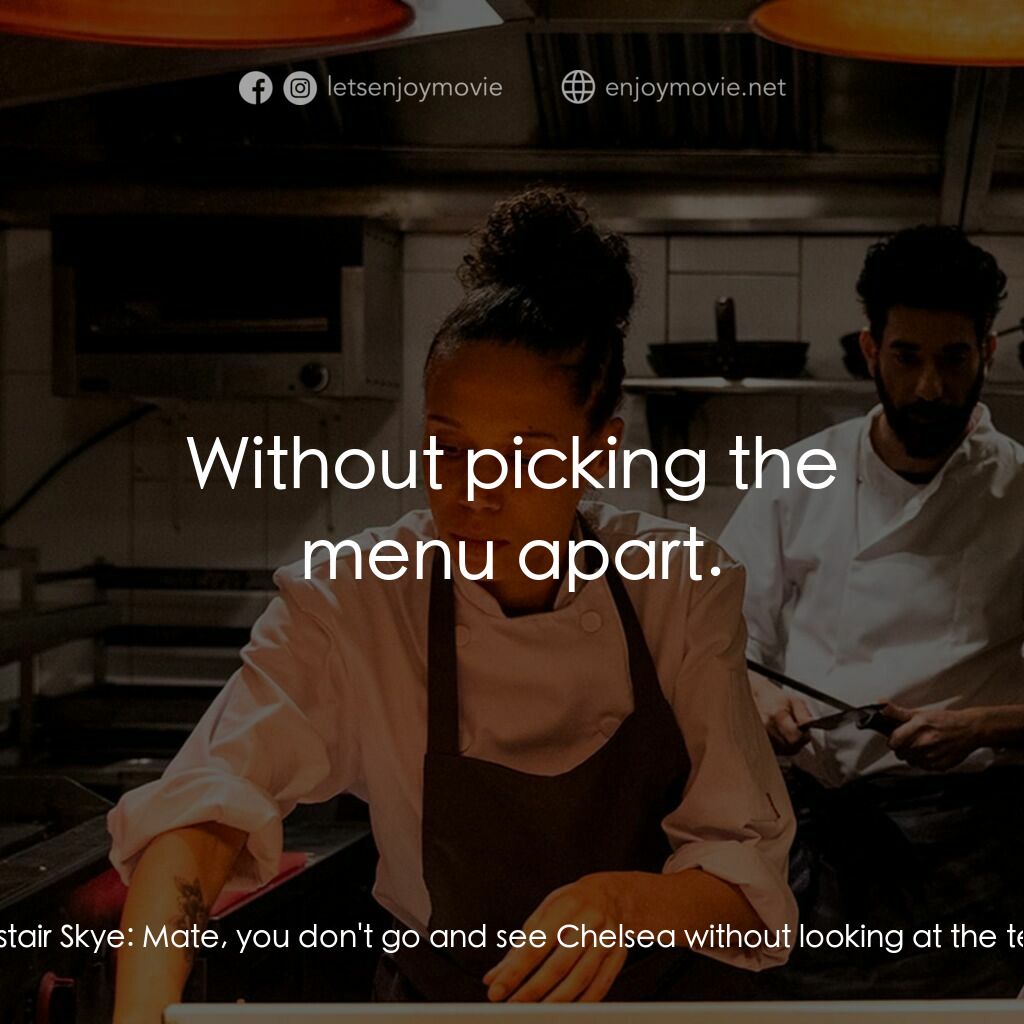 《餐廳失控夜》經典台詞：Sara Southworth:  He's making out like it' ...