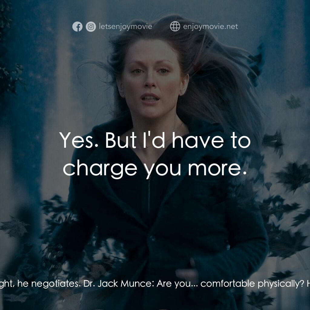 靈異拼圖電影對白：Telly Paretta:  Jim says I have a death grip on the past. Dr. Jack Munce:  How ar