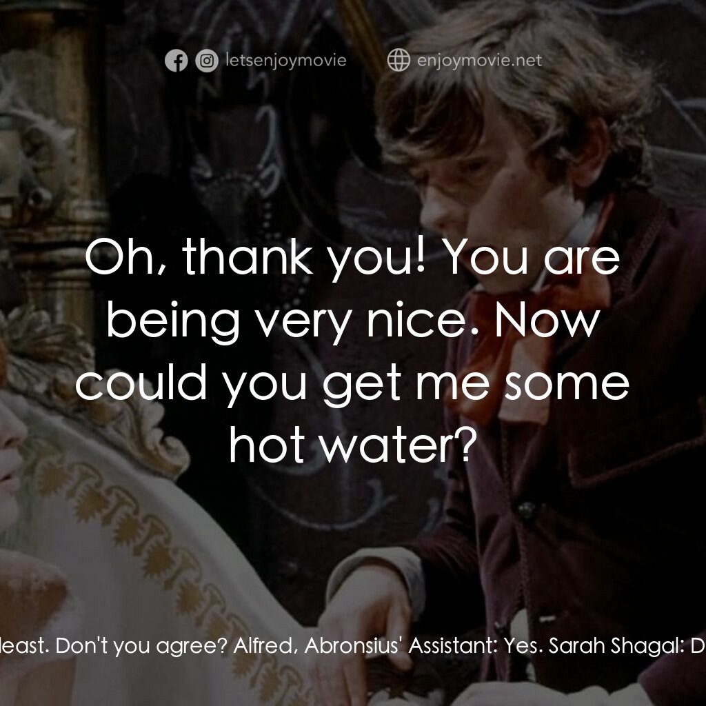 天師捉妖電影對白：Sarah Shagal:  I got into the habit of it at school. It's funny Papa. You can't j