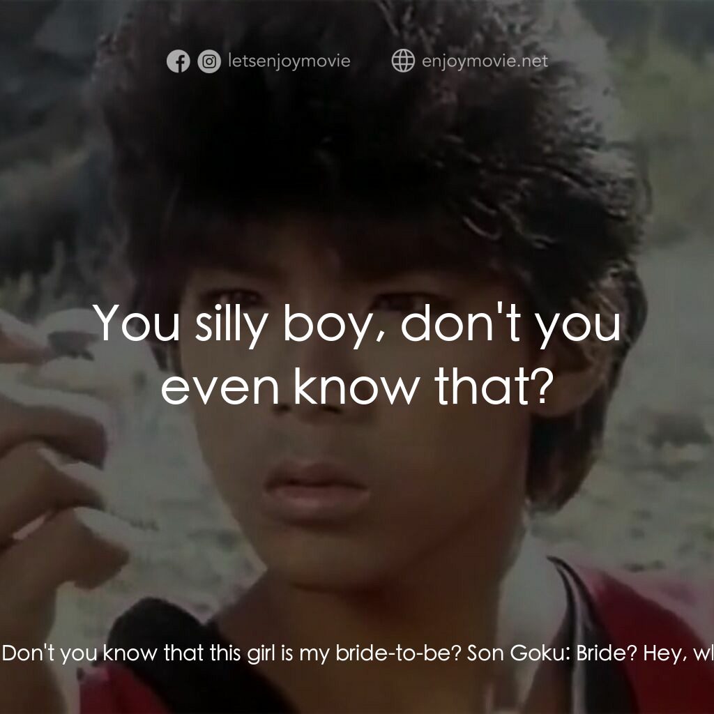 新七龍珠電影對白：Pansy:  He's a monster! Oolong:  Little boy, keep out of this! Don't you know tha