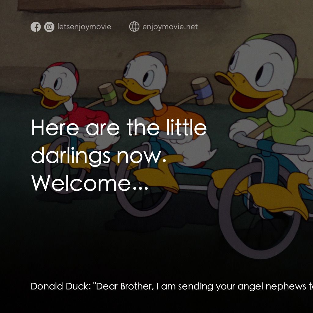 唐老鴨的外甥電影對白：Donald Duck:  