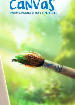 《阿公的畫布》電影海報