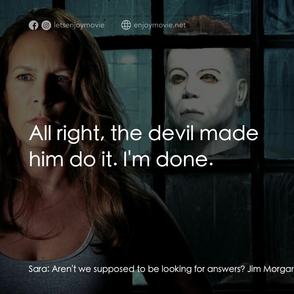 戰慄On-Line電影對白：Sara:  Aren't we supposed to be looking for answers? Jim Morgan:  All right, the 