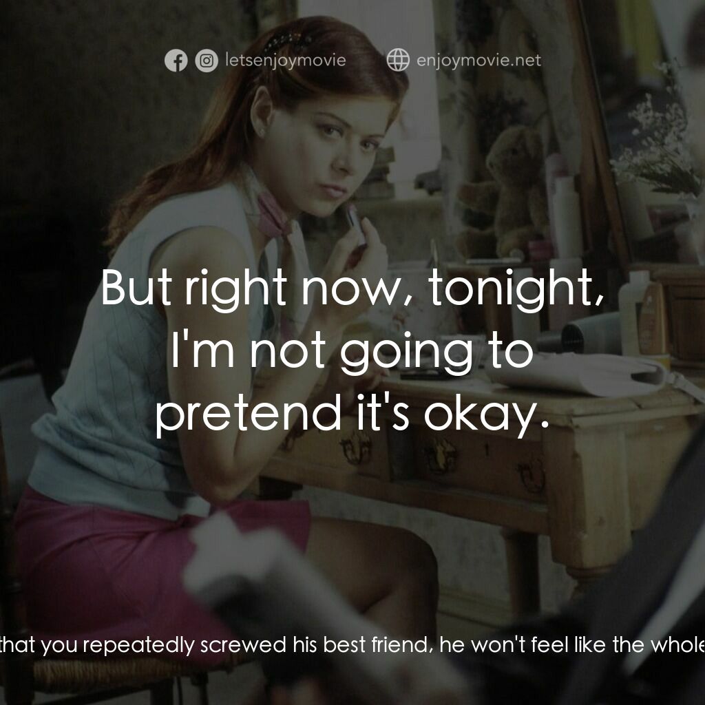 婚禮約會電影對白：Amy:  Hey. Kat Ellis:  Hey. Amy:  I just... Amy:  I wanted to thank you for not o