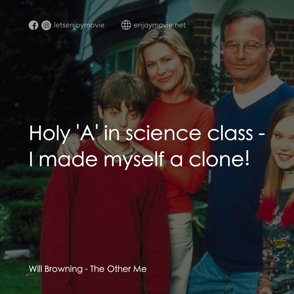 《天才替身》經典台詞：Will Browning: Holy 'A' in science class - ...