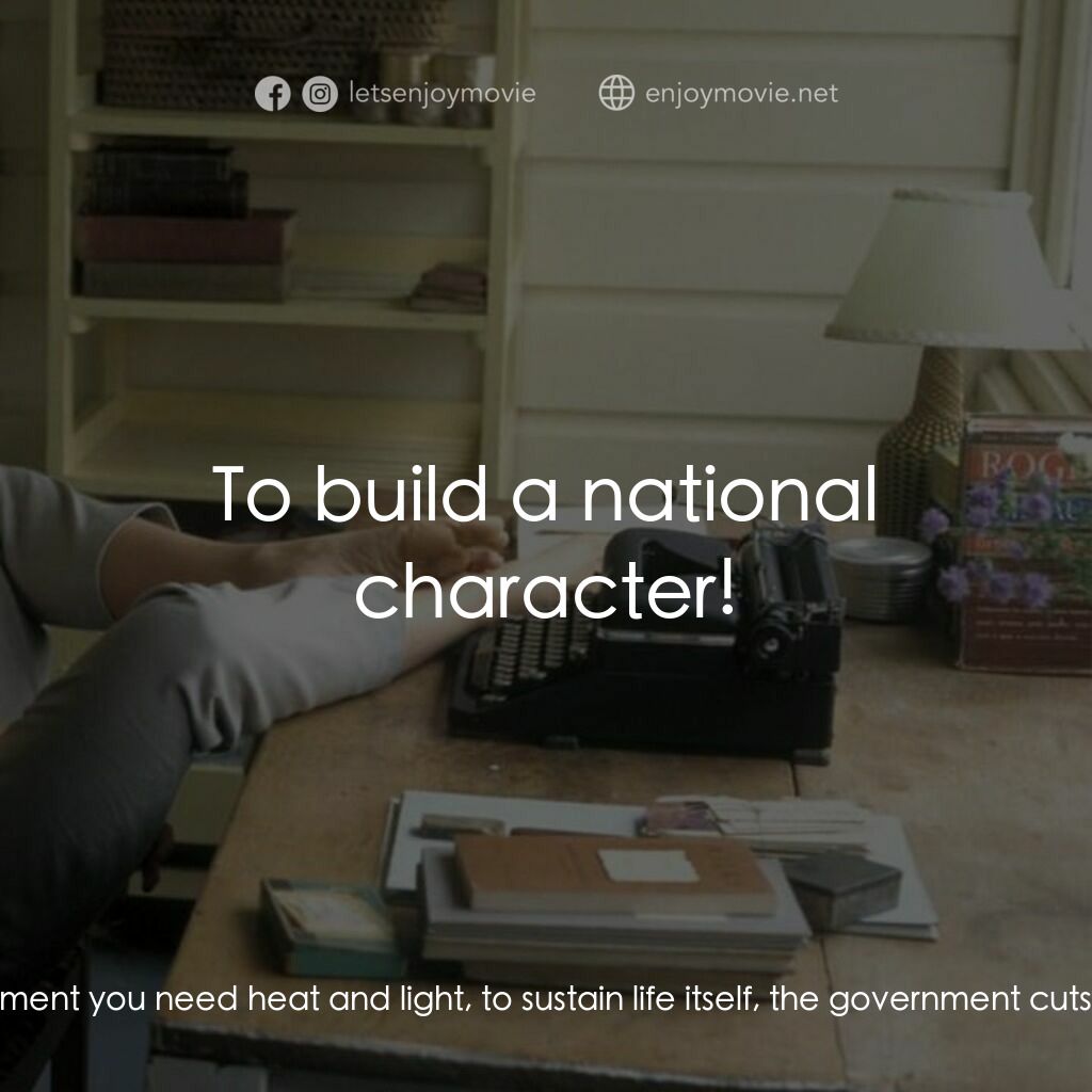 希爾維亞電影對白：Professor Thomas:  There's been a power cut. The moment you need heat and light, 