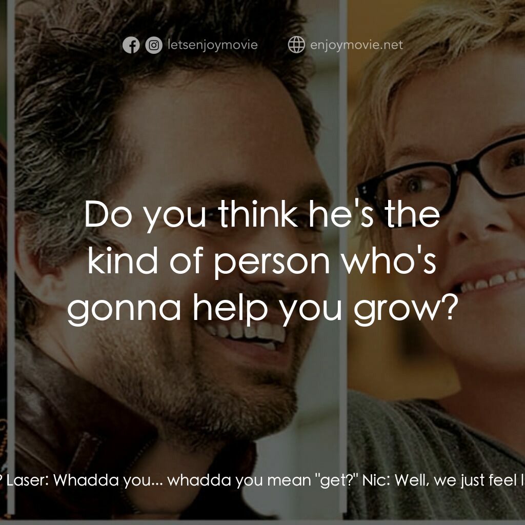 《非單親關係》經典台詞：Jules:  What do you get in your relationship with  ...