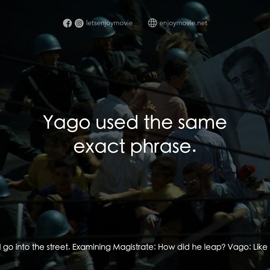 大風暴電影對白：Vago:  This guy leaps onto the truck bed, lithe and ferocious as a tiger. He grab